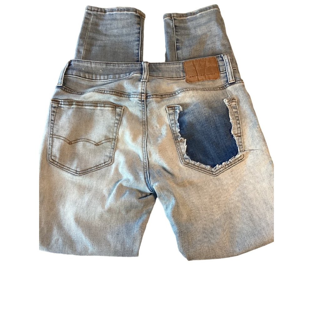 Men's American Eagle Next Level Airflex Distressed Jeans*Size 31x30 * Blue Denim